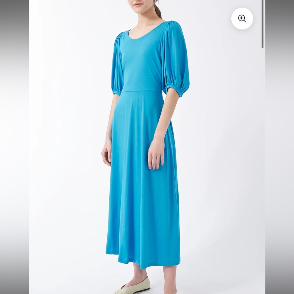 Demylee NWT aiko dress summer sky medium blue ballon sleeves